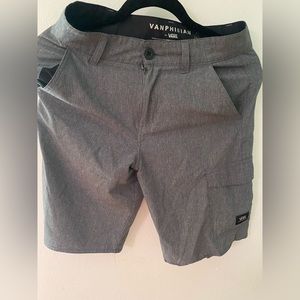 Vans gray cargo shorts